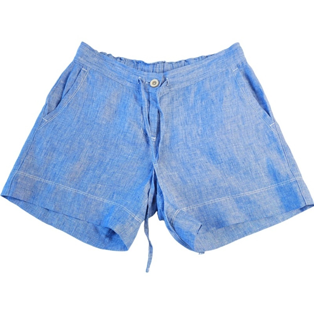 Tommy Bahama women’s light blue 100% linen Bermuda shorts size XXS